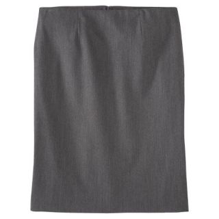 Merona Womens Plus Size Classic Pencil Skirt   Gray 16W