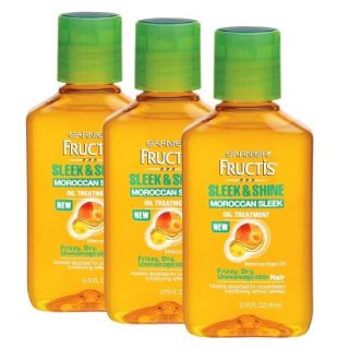 Garnier Fructis Sleek & Shine Moroccan Sleek Oil Treatment For Frizzy, Dry,