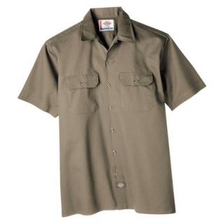 Dickies Mens Original Fit Short Sleeve Work Shirt   Khaki L