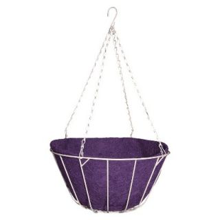 12 Chateau Hanging Basket  Purple  White Chain