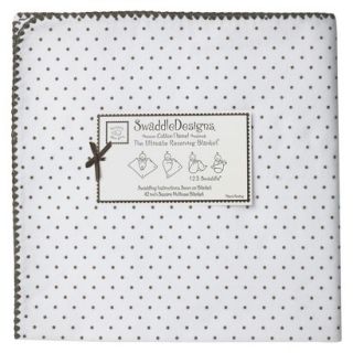 Swaddle Designs Ultimate Receiving Blanket   Brown Polka Dots