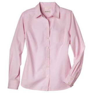 Merona Womens Favorite Button Down Shirt   Oxford   Pink   XS