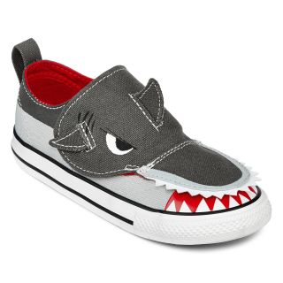 Converse All Star Chuck Taylor Shark Toddler Boys Sneakers, Charcoal, Charcoal,