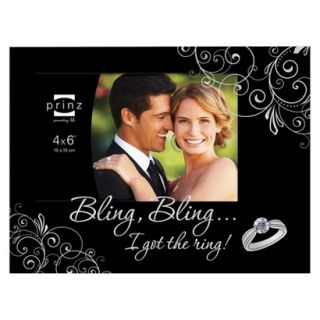 Prinz Bling Ring Frame   Black (6X4)