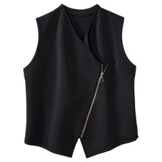 labworks Womens Plus Size Zip Up Vest   Black 3