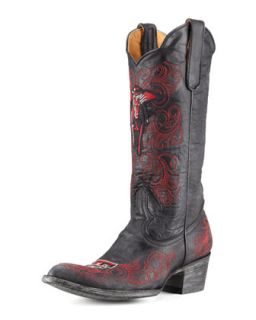 Womens Texas Tech Tall Gameday Boots, Black   Gameday Boot Company