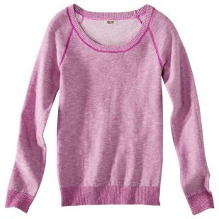 Mossimo Supply Co. Juniors Scoop Neck Sweater   Vivid Pink XL(15 17)