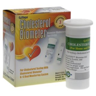 Q. Steps Cholesterol BioMeter Cholesterol Test Strips   6 Count