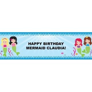 Mermaids Personalized Banner
