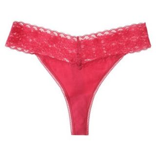 Gilligan & OMalley Womens Cotton Span Thong   Kissel Fruit XS