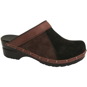 Sanita Clogs Womens Bessie Black Brown Shoes, Size 37 M   450109 22
