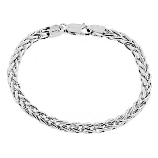 Sterling Silver 22 Square Curb Link Snake Chain Necklace, Womens