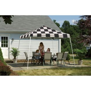 ShelterLogic Pop Up Canopy   12ft. x 12ft., Open Top, Slant Leg, Checkered Flag,