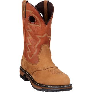 Rocky 11 Inch Branson Saddle Roper Waterproof Western Boot   Brown, Size 7,