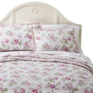 Simply Shabby Chic Garden Rose Quilt   Pink (Twin)