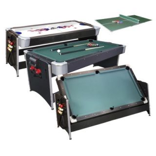 Pockey Game Table with Table Tennis   Black