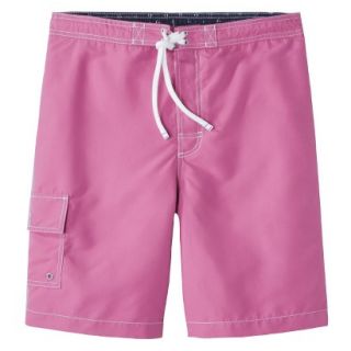 Merona Mens 9 Solid Board Shorts   Pink M