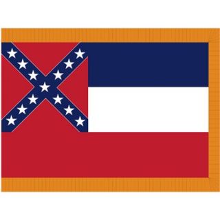 Mississippi State Flag   4 x 6