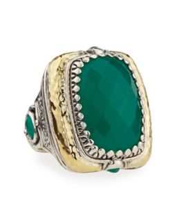 Green Onyx Ring, Size 7
