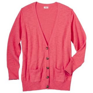Mossimo Supply Co. Juniors Plus Size Long Sleeve Boyfriend Cardigan  Coral 1