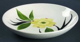 Joni China Dixie Dogwood Coupe Soup Bowl, Fine China Dinnerware   Yellow/Green B