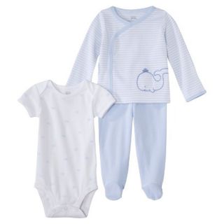 Just One YouMade by Carters Newborn 3 Piece Layette Set   Light Blue Preemie