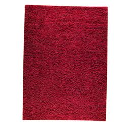 Hand woven Smix Red Wool Rug (56 X 710)
