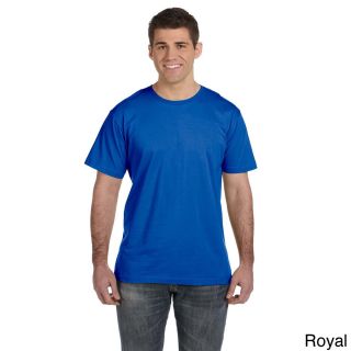 Lat Mens Fine Jersey T shirt Blue Size XXL