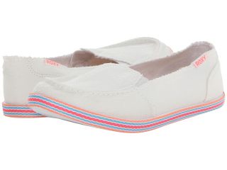 Roxy Lido II Womens Slip on Shoes (White)