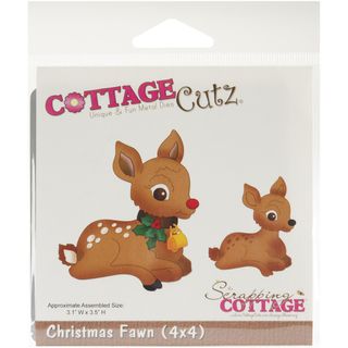 Cottagecutz Die 4x4 christmas Fawn