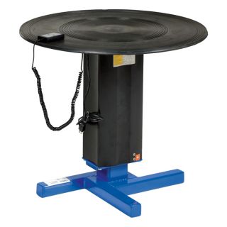 Vestil Turntable With Powered Height Adjustment   750 Lb. Capacity, 24 Inch