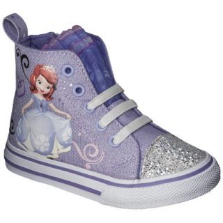 Toddler Girls Sophia The First High Top Sneaker   Purple 9