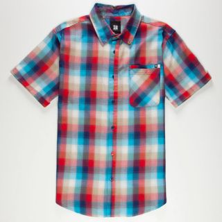 Dazed Mens Shirt Red/Blue In Sizes Small, 30, 32, X Large, 29, Large, 3