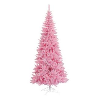 7.5 Pre Lit Pink Slim Fir Tree   Pink Lights