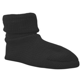 Womens MUK LUKS Cuff Slipper Sock W/ Anti Skid   Black