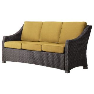 Wicker Sofa Threshold Yellow Patio Furniture, Belvedere Collection