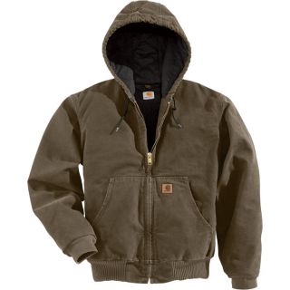 Carhartt Sandstone Active Jacket   Quilted Flannel Lined, Mushroom, 3XL, Big