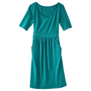 Merona Womens Ponte Elbow Sleeve Dress w/Pockets   Monterey Bay   XL