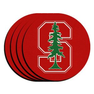 Stanford Cardinal Neoprene Coaster Set 4pk