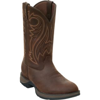 Durango Rebel 12 Inch Pull On Western Boot   Chocolate, Size 9 Wide, Model DB