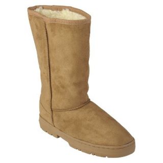 Womens Journee Collection Faux Suede Lug Sole Boot   Camel (9)