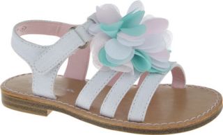 Infant/Toddler Girls Nina Delicia   White/Multi Canvas Sandals