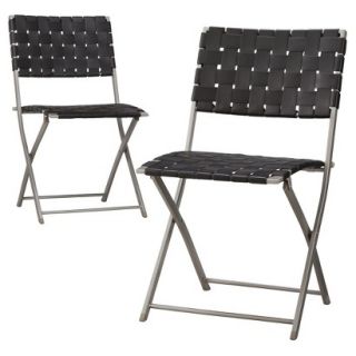 Threshold 2 Piece Strap Chair Patio Furniture Set, Russell Collection