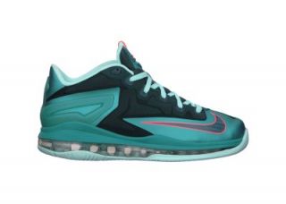 LeBron XI Max Low (3.5y 7y) Kids Basketball Shoes   Turbo Green