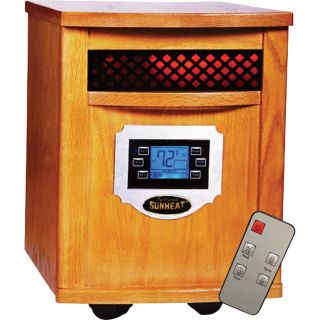 Sunheat Infrared Heater   5118 BTU, Golden Oak, Model SH 1500LCD