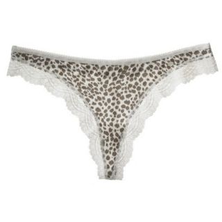 Gilligan & OMalley Womens Modal With Lace Thong   Animal S