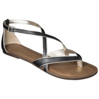 Womens Merona Emily Sandals   Black 6