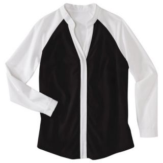 Liz Lange for Target Maternity Long Sleeve Shirt  Black/White S