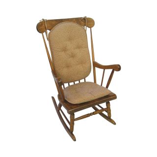 Raindrops 2 Piece Rocker Chair Cushion Set, Natural