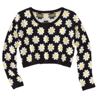 Xhilaration Juniors Cropped Daisy Sweater   XL(15 17)
